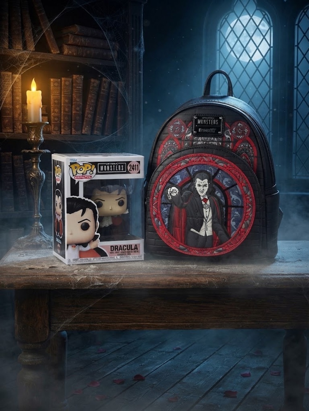 Loungefly Universal Monsters Dracula Mini Backpack -  & Funko Pop 2411